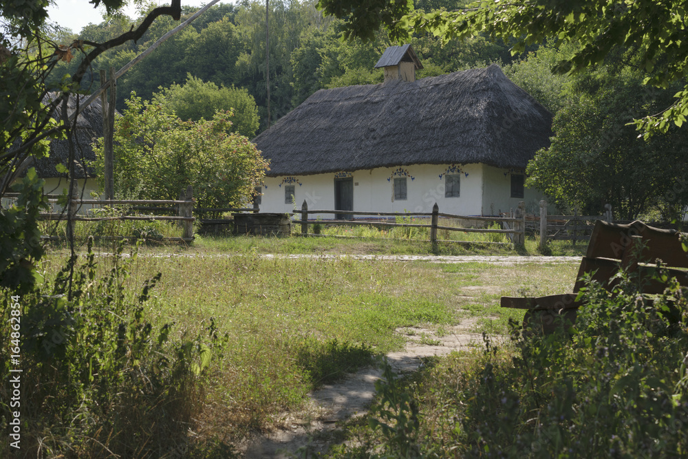 Landscape with a hut of the XVII century