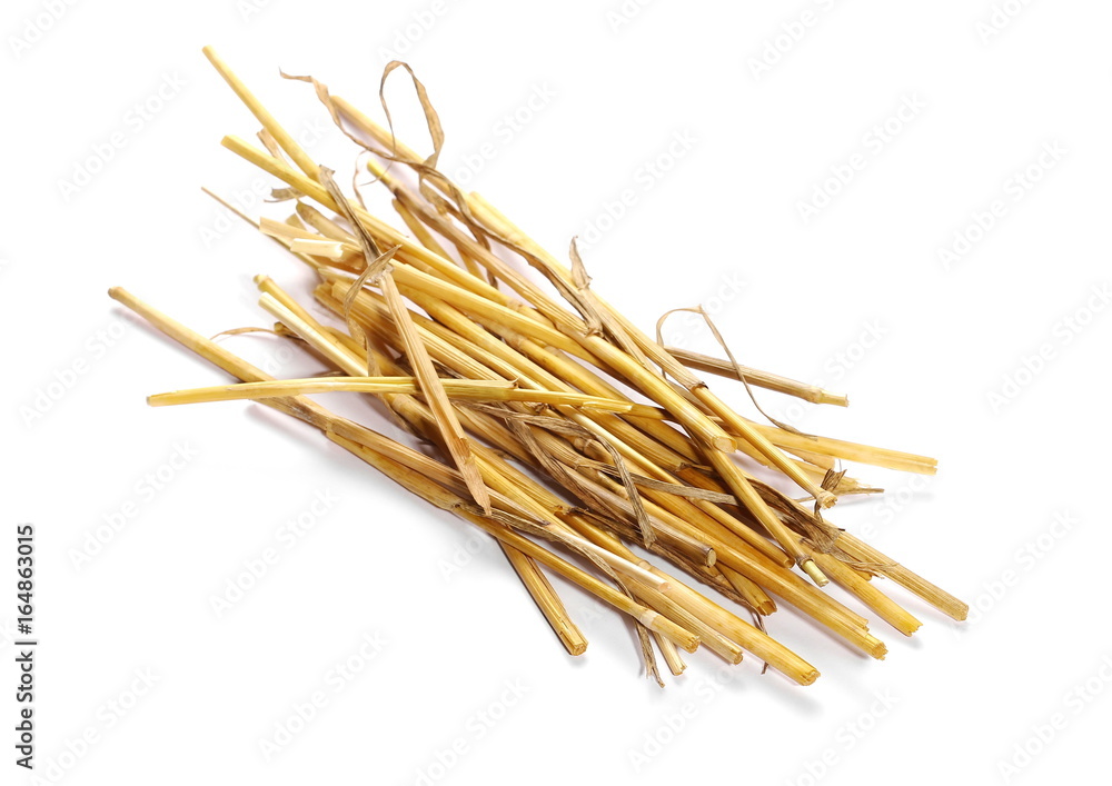 pile straw isolated on white background pile straw isolated on white background