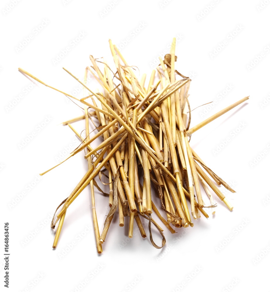 pile straw isolated on white background pile straw isolated on white background
