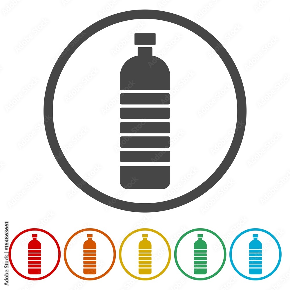 Bottle icons set - Vector Illustration Bottle icons set - Vector Illustration