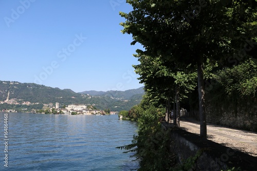 Lake Orta in summer view from Orta San Giulio, Piedmont Italy  © ClaraNila