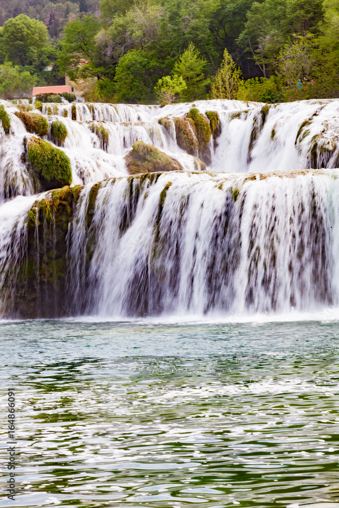 Naklejka premium Krka waterfall in the Croatian national park