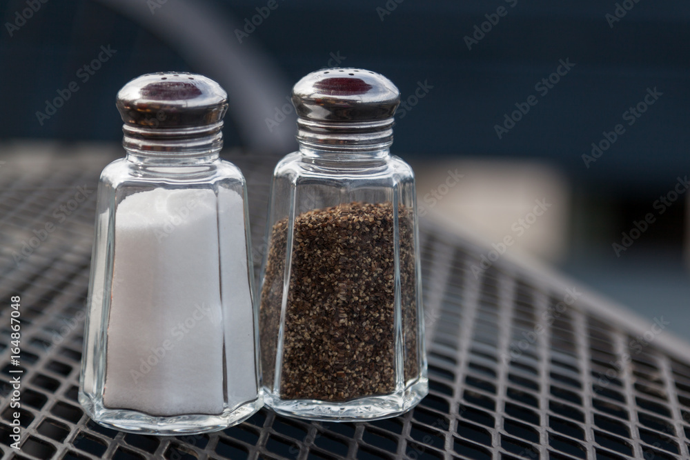 Glass Salt and Pepper Holders Glass Salt and Pepper Holders