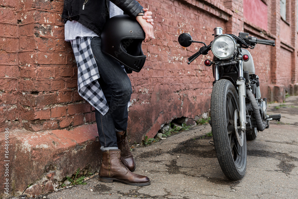 Botte moto cafe discount racer