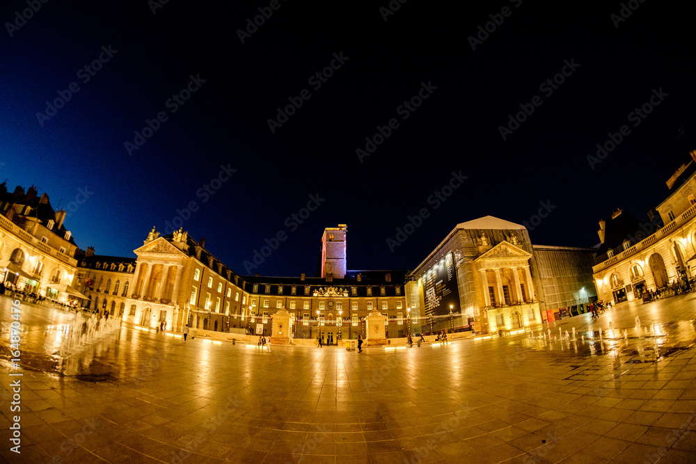 Dijon main square at night