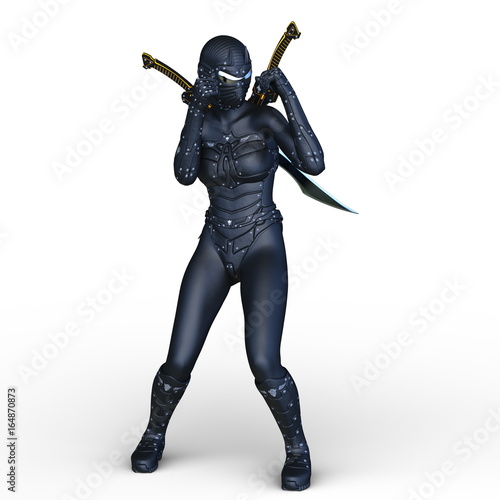 女性サイボーグ剣士 Stock イラスト Adobe Stock