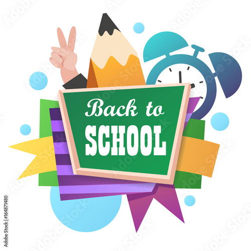back to school. blackboard. 