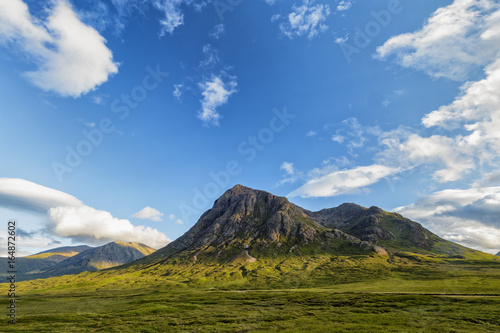 World famous Glencoe in the highlands of Scotland in summer.
