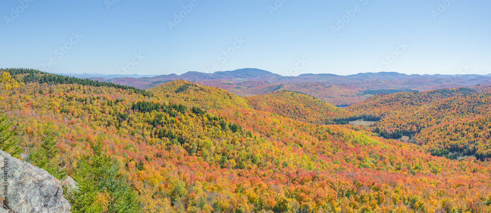 Autumn Panoramic View Of The Adirondacks
