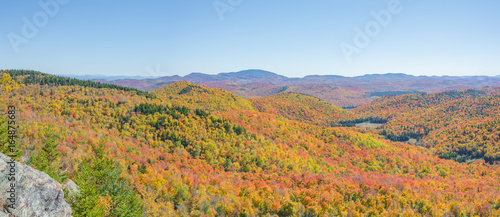 Autumn Panoramic View Of The Adirondacks