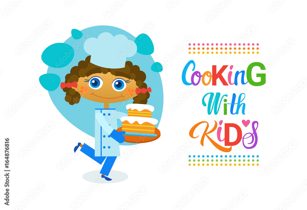 Cooking With Kids Children Culinary Classes Hobby Development Vector Illustration Cooking With Kids Children Culinary Classes Hobby Development Vector Illustration