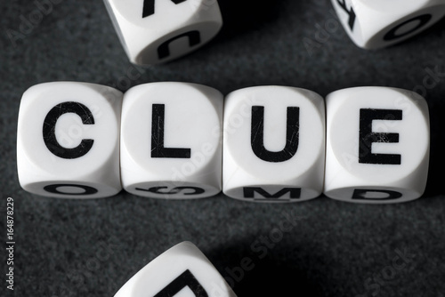 Εκτύπωση καμβά word clue on toy cubes