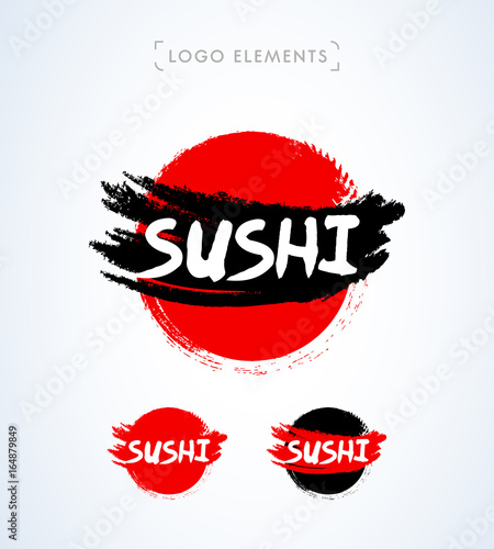 Sushi hand drawn logo