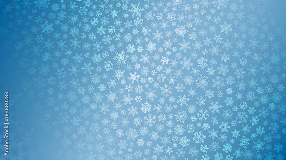 Christmas background of small snowflakes Christmas background of small snowflakes