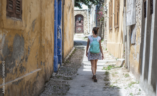 woman in narrow street © Dmitry
