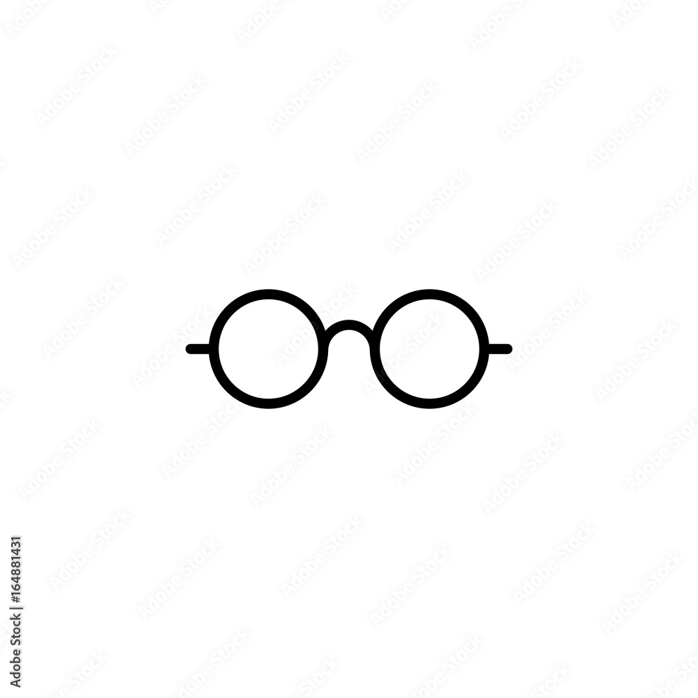 glasses icon on white background glasses icon on white background