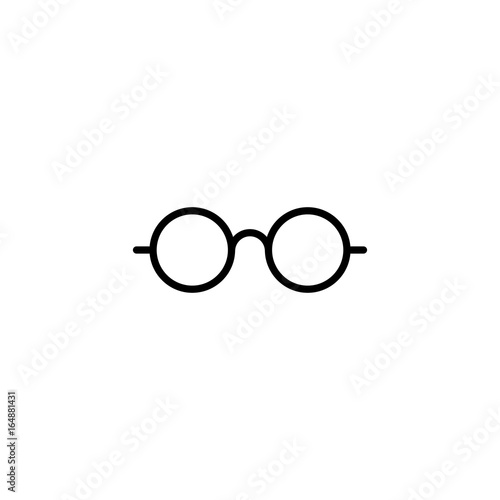 glasses icon on white background