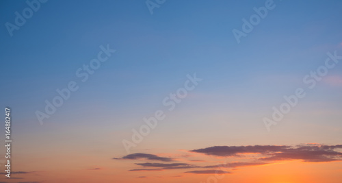 sunset sky panorama - scenic sunset sky