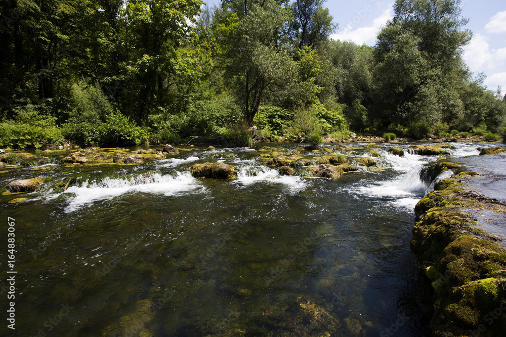 Obraz premium Korana river in Rastoke near Slunj, Croatia