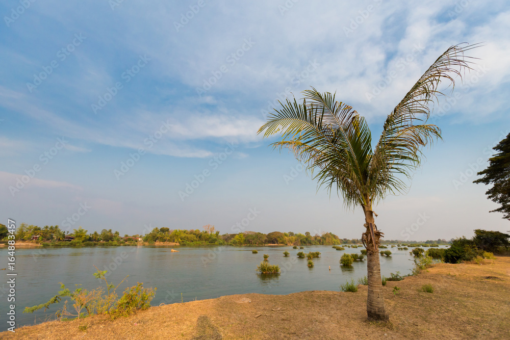 Obraz premium Mekhong river from Don Det