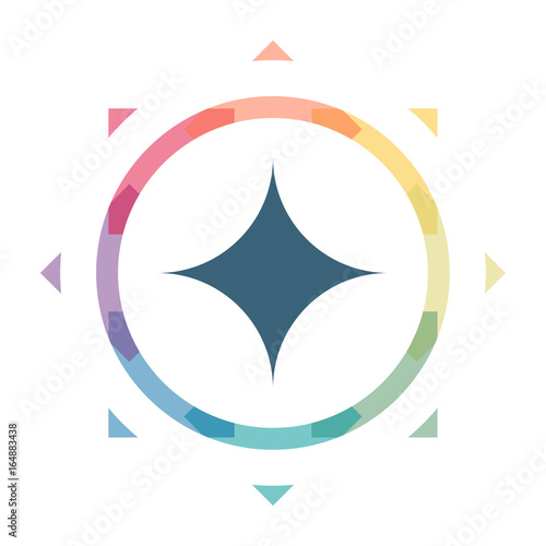 buntes Symbol - Glitzer