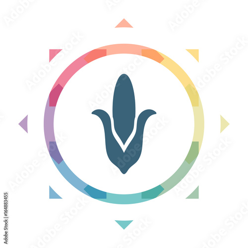 buntes Symbol - Maiskolben