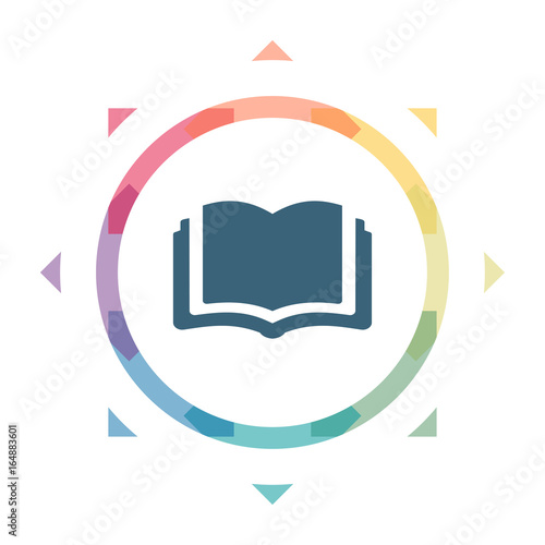 buntes Symbol - Buch