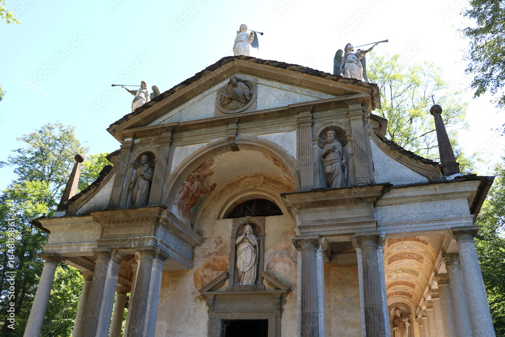 Chapel in Sacro Monte d'Orta a pilgrimage site at Lake Orta, Piedmont Italy