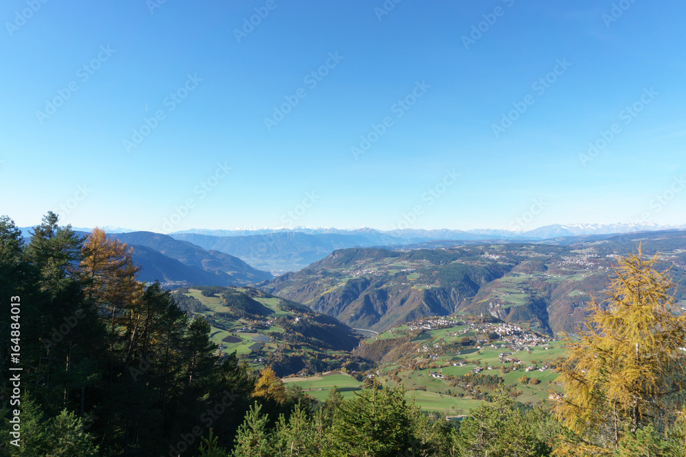 Aerial view on Bolzano valley Aerial view on Bolzano valley