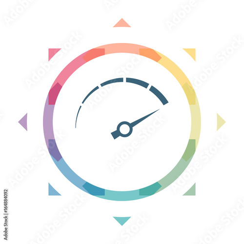 buntes Symbol - Tachometer