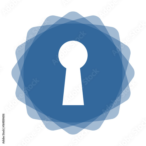 App Icon blau Schlüsselloch