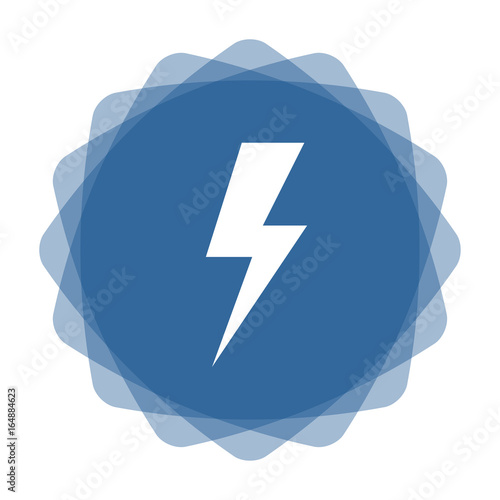 App Icon blau Blitz