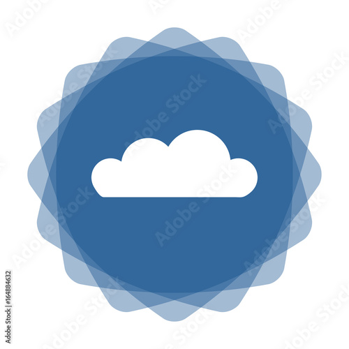 App Icon blau Wolke