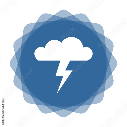 App Icon blau Gewitterwolke