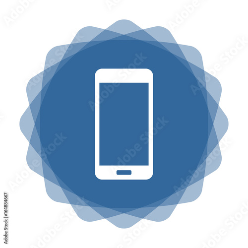 App Icon blau Smartphone