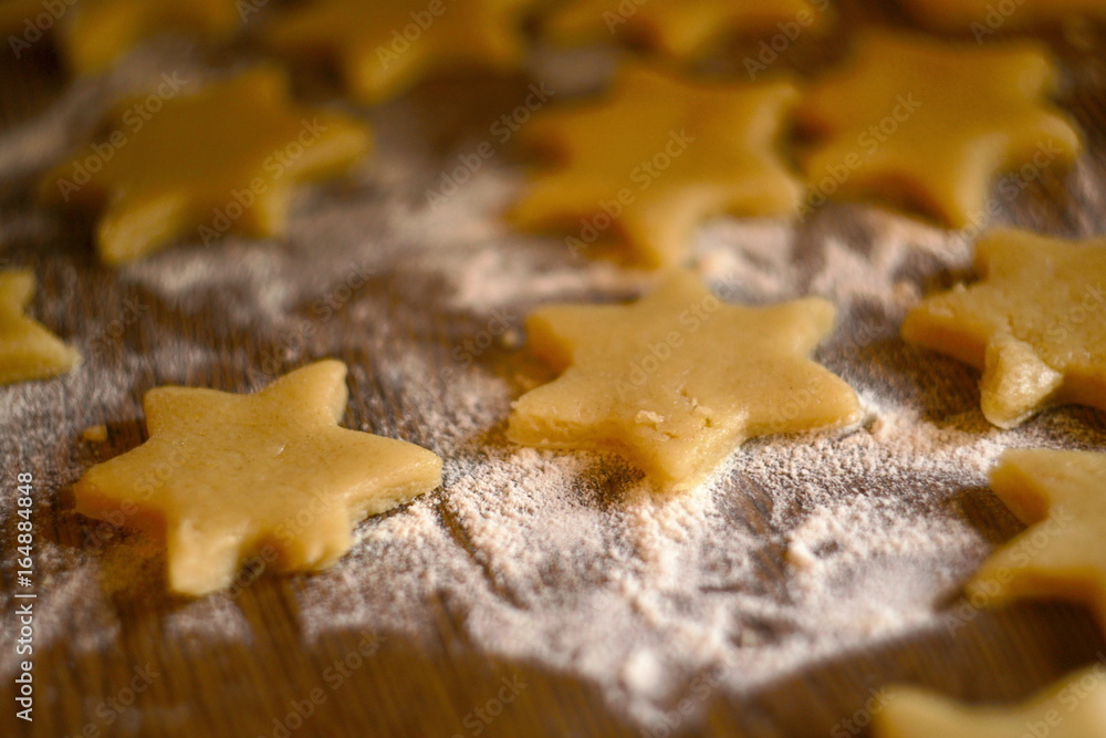 The process of making homemade cookies. focus The process of making homemade cookies. focus