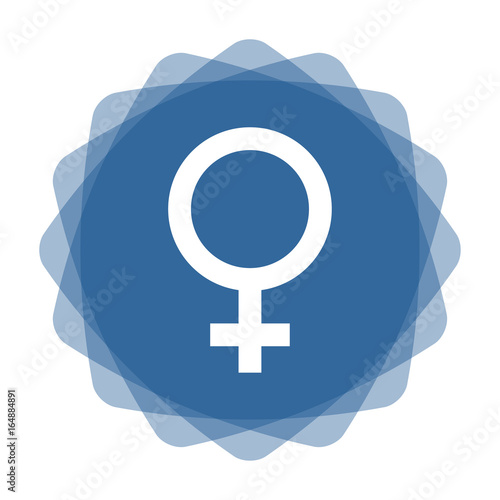App Icon blau weiblich