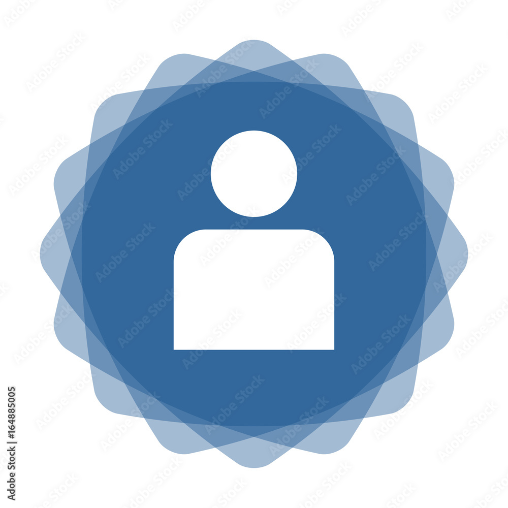 App Icon blau Profilbild Stock Vector | Adobe Stock