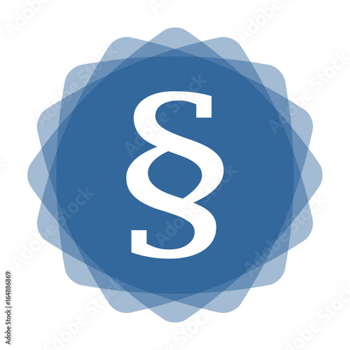 App Icon blau Paragraph mit Serifen