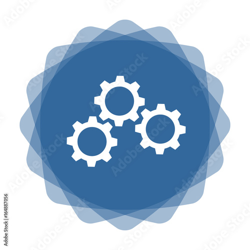 App Icon blau Zahnräder