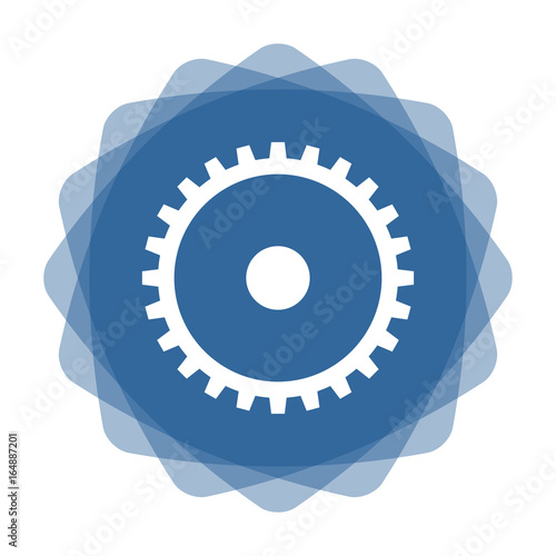 App Icon blau Zahnrad Einstellungen