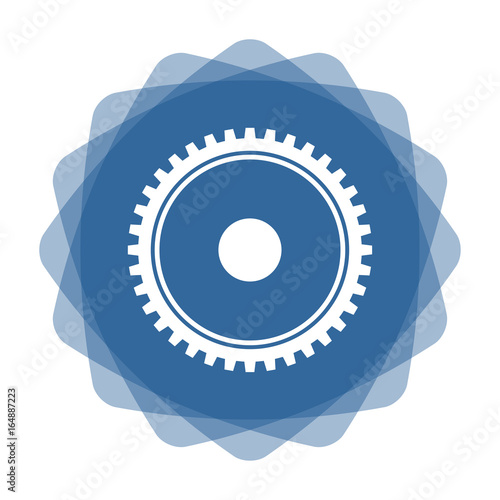 App Icon blau Zahnrad viele Zähne