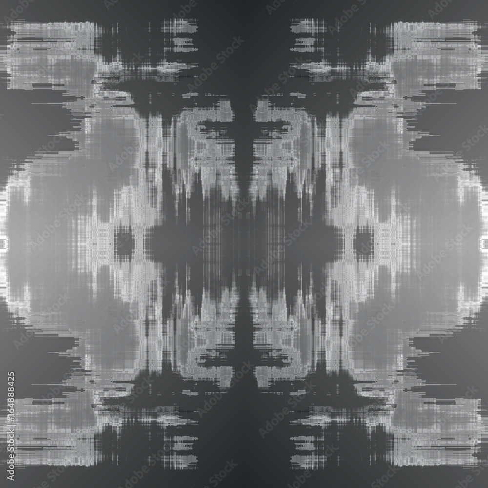 Fototapeta premium Abstract background from a multitude of distorted broken forms. Geometric texture.
