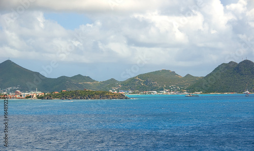 Simpson Bay and Great Bay - Philipsburg Sint Maarten ( Saint Martin ) - Caribbean tropical island