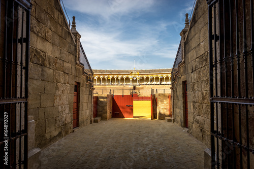 The entrance to the bull fighting ring in Seville, Spain, Europe
