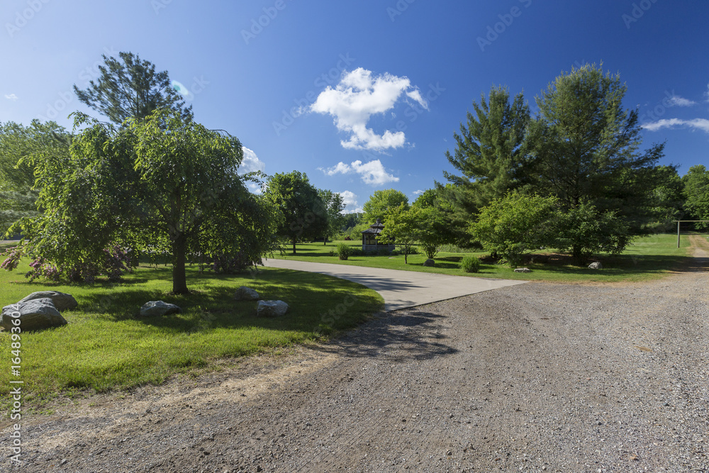 Private lac, garden, landscape in Buchanan, Michigan in Florida