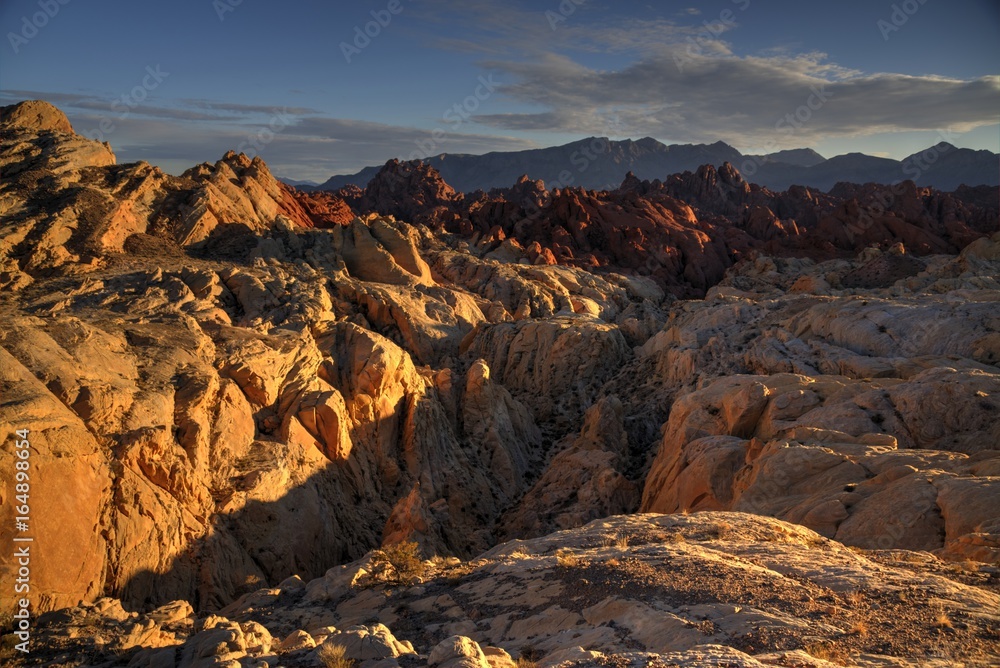 Fototapeta premium Sunset in the Fire Canyon, Valley of Fire