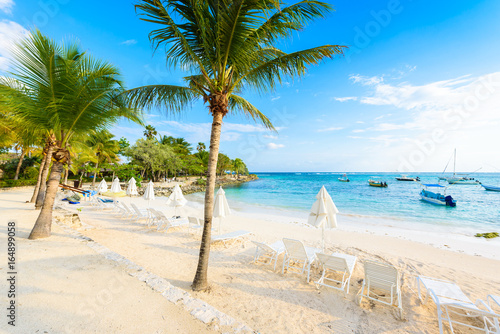 Fototapeta Naklejka Na Ścianę i Meble -  Akumal - paradise bay at Akumal with tropical beach in Quintana Roo, Mexico - turtle beach at caribbean coast