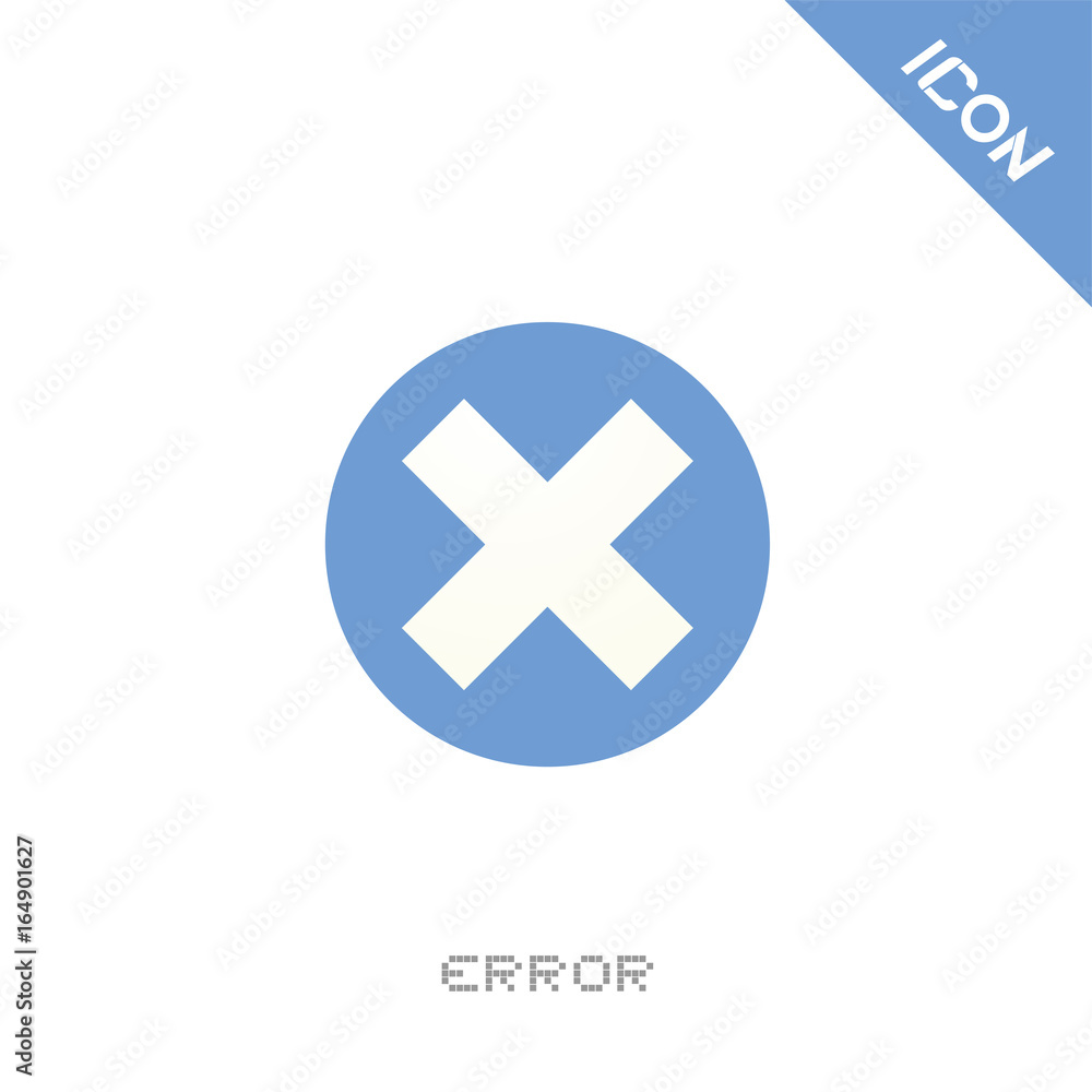 Obraz premium Error icon