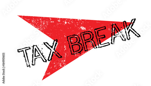 Tax Break rubber stamp. Grunge design with dust scratches. Effects can be easily removed for a clean, crisp look. Color is easily changed.